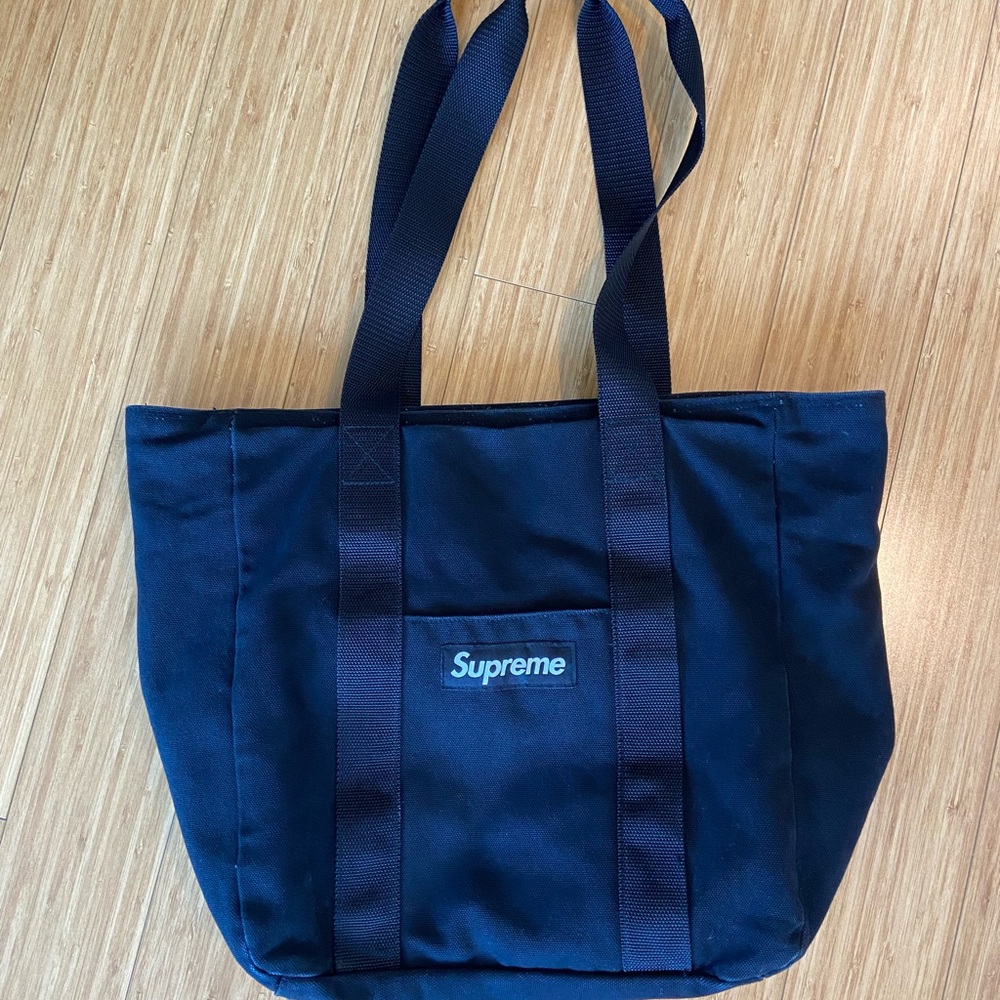 Supreme Canvas Tote with Front Logo